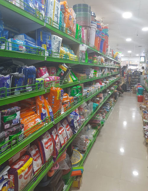 Grocery display racks